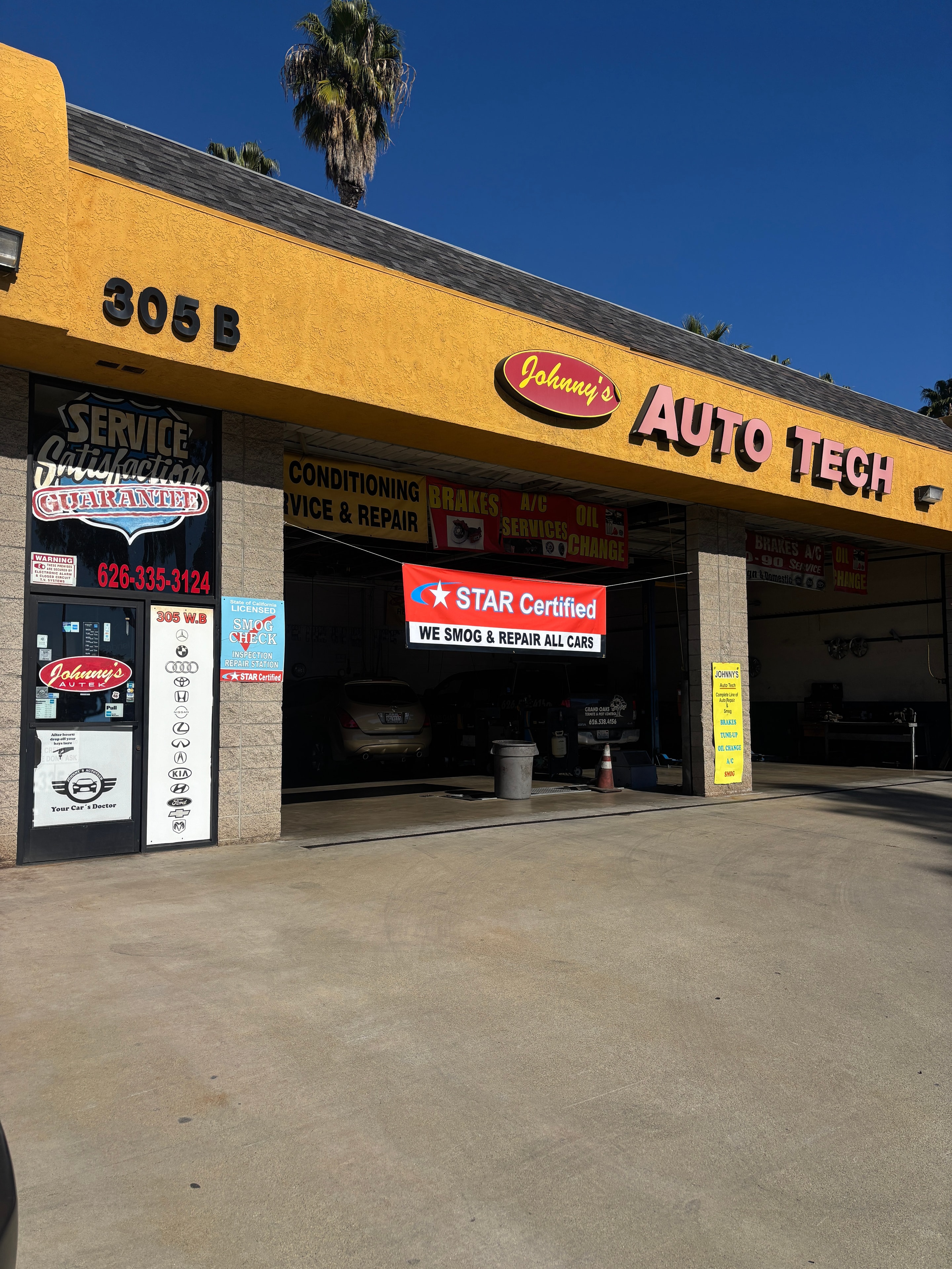 Johnny's Auto Tech shop interior